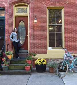 Stephanie Bowe likes that she can bike to work from her new home in Union Square.