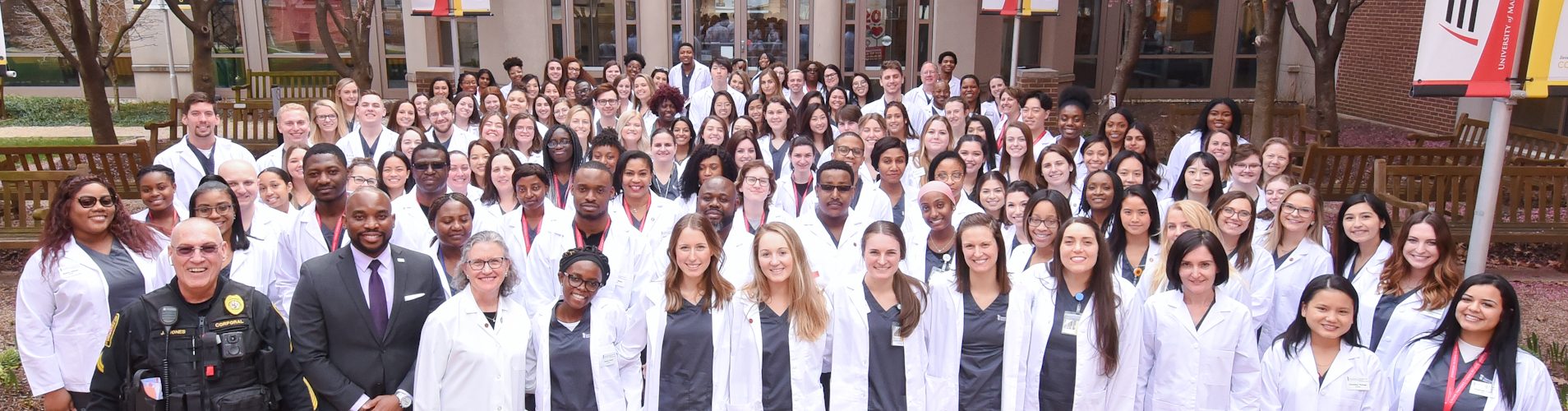 The spring 2019 White Coat Ceremony at the School of Nursing