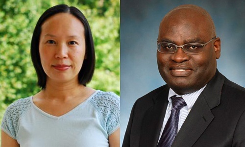 Xiaoli Nan, PhD, MA, professor and co-director of graduate studies in the Department of Communication at UMCP, and Clement A. Adebamowo, BM, ChB, ScD, professor of epidemiology and public health at UMSOM’s Institute of Human Virology, are collaborating on a study to understand why African Americans might accept or reject the COVID-19 vaccines.