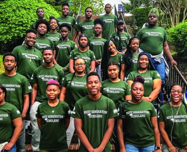 High school students from Renaissance Academy, part of the Promise Heights initiative, participated in the Next Generation Scholars program. The School of Social Work provides the high school with services directed by a full-time community schools coordinator.