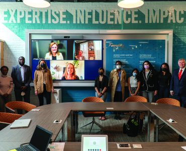 Students pitch their innovative business ideas at the Dolphin Tank, an annual spring event that spins off the hit TV show “Shark Tank.”