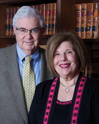 Philip A. Zaffere Foundation trustees Phyllis C. Friedman and Louis F. Friedman.