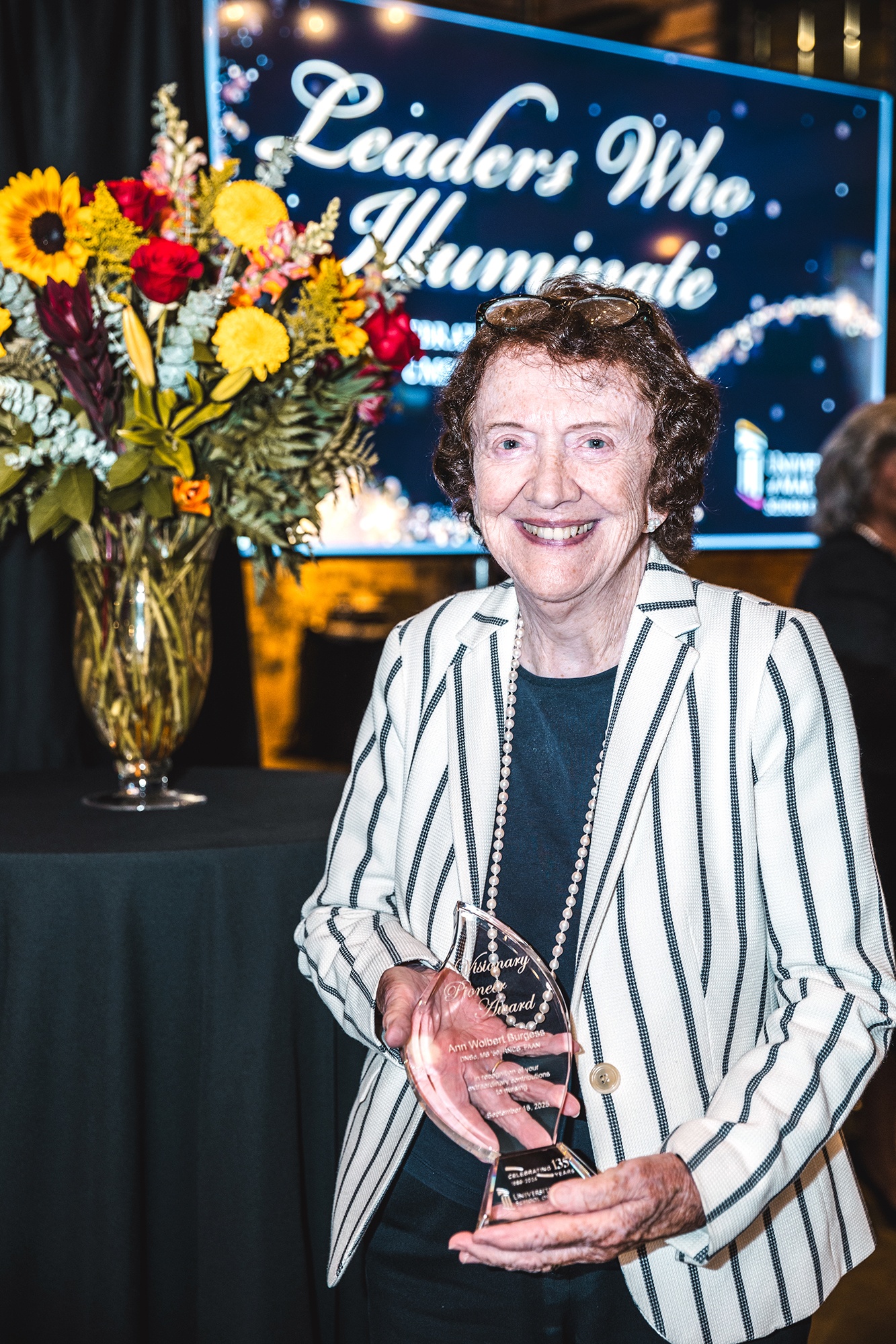 Ann Wolbert Burgess was inducted as a School of Nursing Visionary Pioneer during the school’s 135th anniversary celebration last fall.